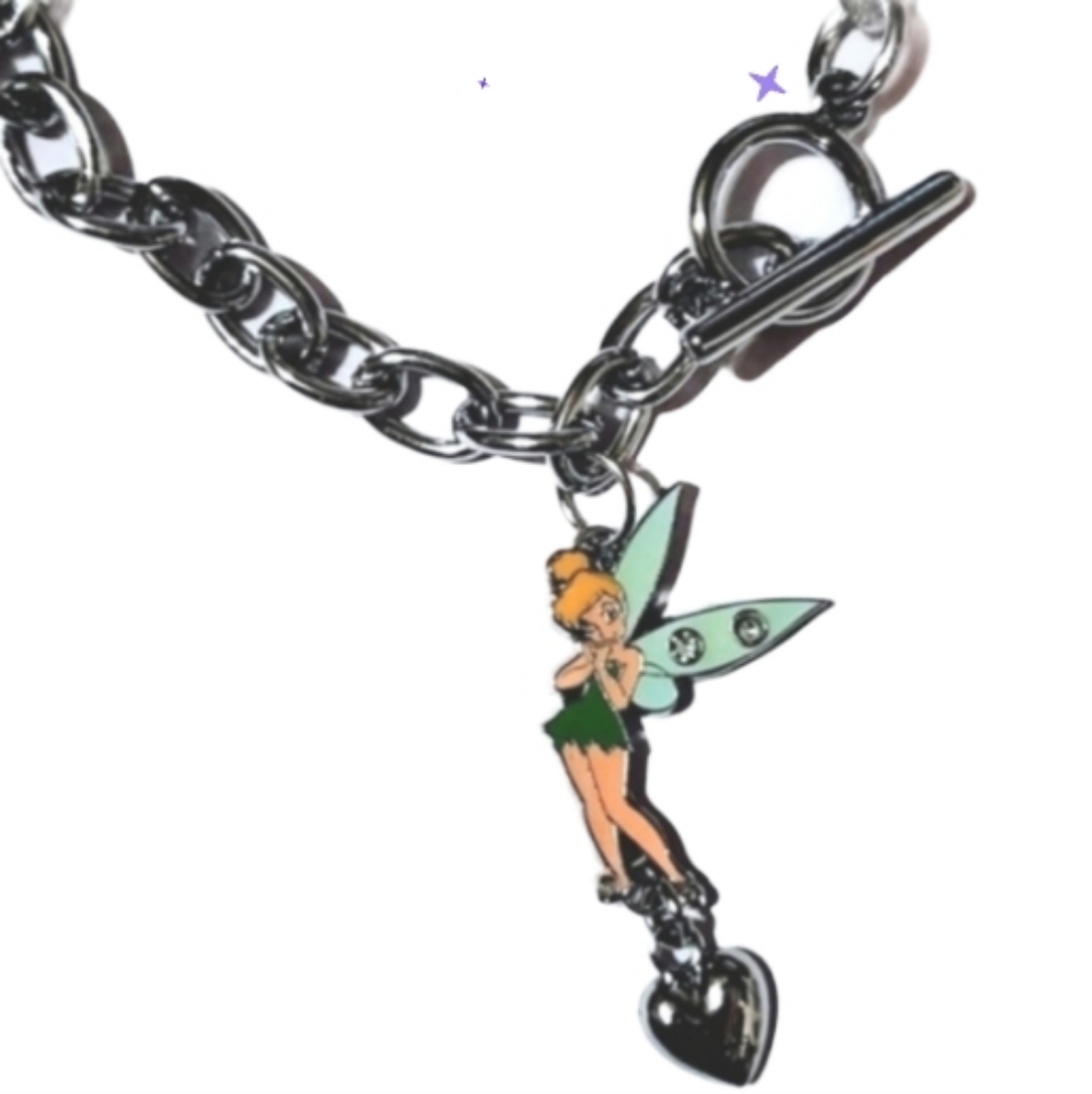 Tinkerbell steel toggle bracelet new